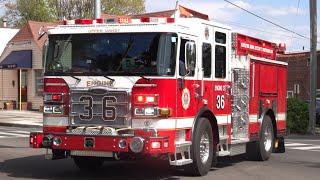 Upper Darby Township Fire Department New Engine 36 Responding 4/25/24