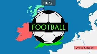 The history of football - Summary on a Map