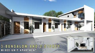 Project #3: MIXED BUNGALOW AND 2-STOREY APARTMENT on 10m x 20m LOT