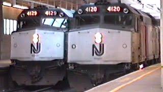 The Way It Was: Amtrak, NJT & More in Newark, New Jersey - 12/27/1987