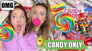 NO BUDGET CANDY ONLY SHOPPING CHALLENGE! 