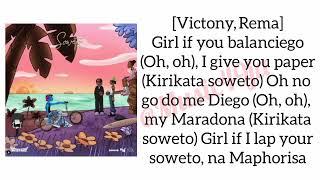 Victony – Soweto (Remix) ft. Don Toliver, Rema & Tempoe(Lyrics)