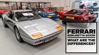 Ferrari Berlinetta Boxer - what are the differences?