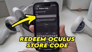 Oculus Quest 2 : How to Redeem Store Code on the Oculus App