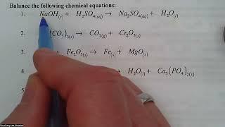 How to Balance a Chemical Equation WS - Stepwise Solutions plus 10 examples