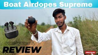 Boat Airdopes Supreme Unboxing  & Review  !! Boat Supreme  !! Best Earbuds Under 1000 Rs