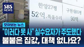 아파트 공급 '시그널'에…고삐 풀린 집값 "실수요자가 주도" / SBS / 모아보는 뉴스