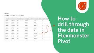 How to drill through the data in Flexmonster Pivot Table component