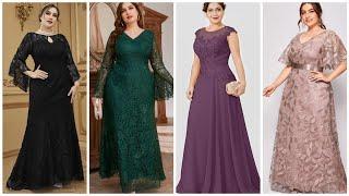 most beautiful and gorgeous plus size mother of the bride dresses//plus size long dress2023