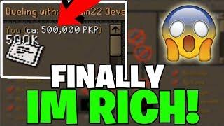 I FINALLY MADE SO MUCH BANK STAKING!!!!!! *INSANE LUCK* - Roat PKZ RSPS