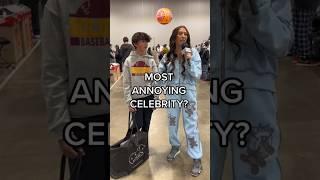 Most Annoying Celebrity ️ #publicinterview #sneakerhead #justinbieber #celebrity #shorts