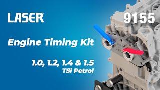 Engine Timing Kit - for VW Group 1.0, 1.2, 1.4, 1.5 TSi Petrol | 9155 | Laser Tools |