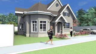 Randari si Imagini Casa B68 Proiect casa tip american cu mansarda