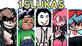 Friday Night Funkin' - 15LUKAS | Roblox Jeff The Killer/Horror Sans/Ness (17 bucks Inspired FNF Mod)