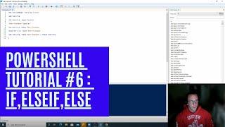 PowerShell Tutorial 6 :  If, elseif, else [Beginners]