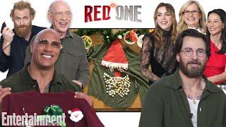 Chris Evans, Dwayne Johnson & the Cast of 'Red One' Decorate Ugly Christmas Sweaters