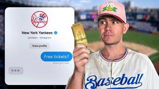 I Asked Every MLB Team for FREE Tickets