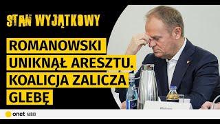 Romanowski uniknął aresztu. Koalicja zalicza glebę. Tusk uderza w człowieka Macierewicza