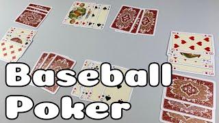 How to Play Baseball Poker | a poker card game with wild cards