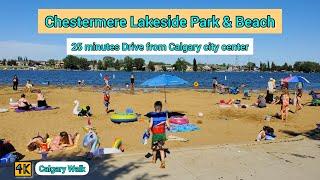 Chestermere Lakeside Park & Beach - Only 25 minutes drive from Calgary city center #calgary #canada