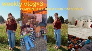 cozy october vlog: room tour, pumpkin patch, & more!!