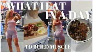 A DAY ON MY PLATE vlog | What I eat in a day to build muscle *FDOE* High protein healthy meal ideas