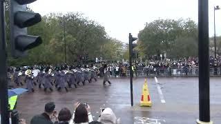 Changing of the Guards 10/11/2023 Band of the Irish Guards leading New Guards