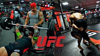 BODY BUILDERS TRAIN AT UFC GYM