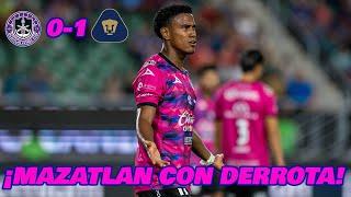  MAZATLÁN PIERDE ANTE PUMAS LIGA MX JORNADA 17 APERTURA 2024  EN ZONA FUT