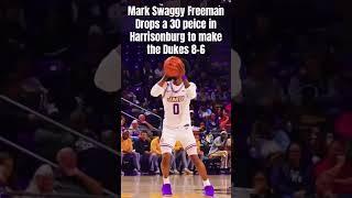 Mark Freeman is hot vs Southern Miss #shorts #jmubasketball