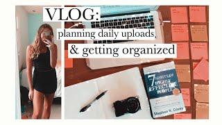 VLOG: 5AM wake up - plan & organize with me | preparing daily uploads on YouTube in July