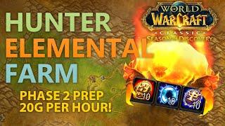 Hunter Elemental Farm | Whirlwind Axe Quest | Season of Discovery Phase 2 prep