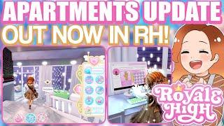 NEW APARTMENTS UPDATE OUT NOW IN ROYALE HIGH! New Computer! New Animations, Menus & MORE!