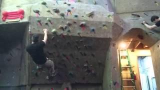 climb on bouldering