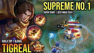 TIGREAL BEST BUILD 2024 | BUILD TOP GLOBAL TIGREAL GAMEPLAY | MOBILE LEGENDS