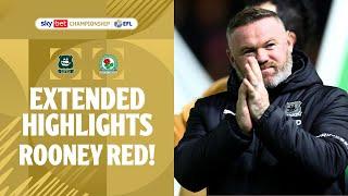 ROONEY SEES RED! | Plymouth Argyle v Blackburn Rovers extended highlights