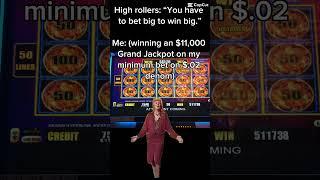 GRAND JACKPOT ON LOW BET/DENOM! #slots #shorts #grandjackpot