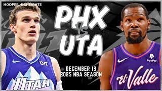 Phoenix Suns vs Utah Jazz Full Game Highlights | Dec 13 | 2025 NBA Season