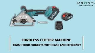 KROST 5" Cordless 37V Brushless Motor Marble Cutting Machine | Ceramic, Tile,Stone, Woodworking