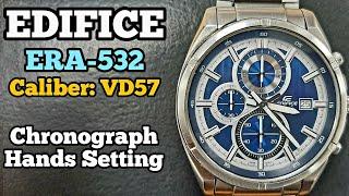 Casio Edifice Watch ERA-532 Chronograph Reset or Setting | Caliber VD57 | SolimBD | Watch Repair