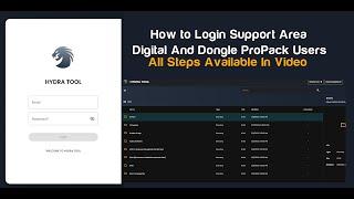 How to Login Hydra Support Area #hydrasoftware #hydratool