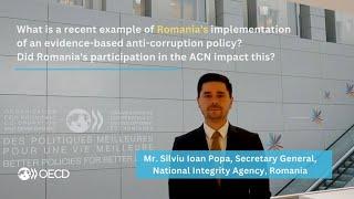 Silviu Ioan Popa on Romania's implementation of evidence-based anti-corruption policies