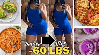 WHAT I EAT IN A DAY TO LOSE WEIGHT | 60 LBS WEIGHT LOSS IN 6 MONTHS