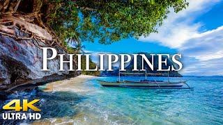 FLYING OVER PHILIPPINES (4K UHD) Amazing Beautiful Nature Scenery & Relaxing Music for Stress Relief