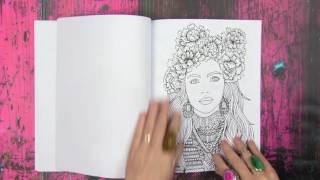 feminine wild coloring book by alisa burke