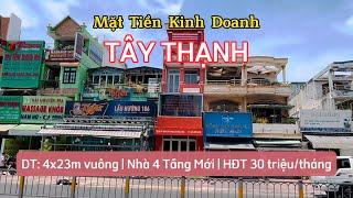 PHI NGUYỄN - TÂN PHÚ | MẶT TIỀN KINH DOANH ĐƯỜNG TÂY, QUẬN TÂN PHÚ | NHÀ ĐẸP - VỊ TRÍ ĐẸP