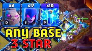 Best Th13 Strongest CWL Attack | 3 Golem + 10 Zap + 17 Witch | Th13 Attack Strategy 2024 In Coc