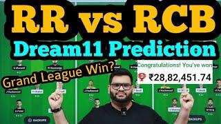 RR vs RCB Dream11 Prediction|RR vs RCB Dream11|RR vs RCB Dream11 Team|