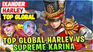 Top Global Harley Vs Supreme Karina [ Top Global Harley ] iXandeR - Mobile Legends Emblem And Build