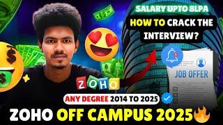 ZOHO Off Campus Drive 2025 (Tamil)  | Interview Process & Tips to Crack!